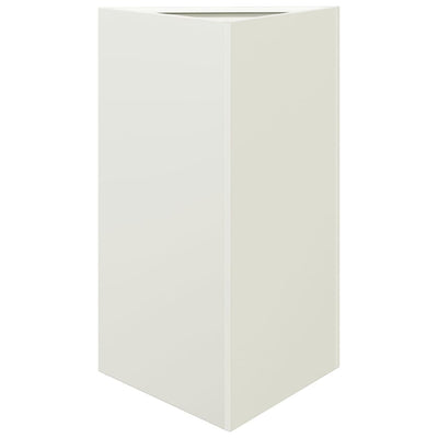 Vidaxl Plannet Dreieck 50x43x75 cm Stahlweiß