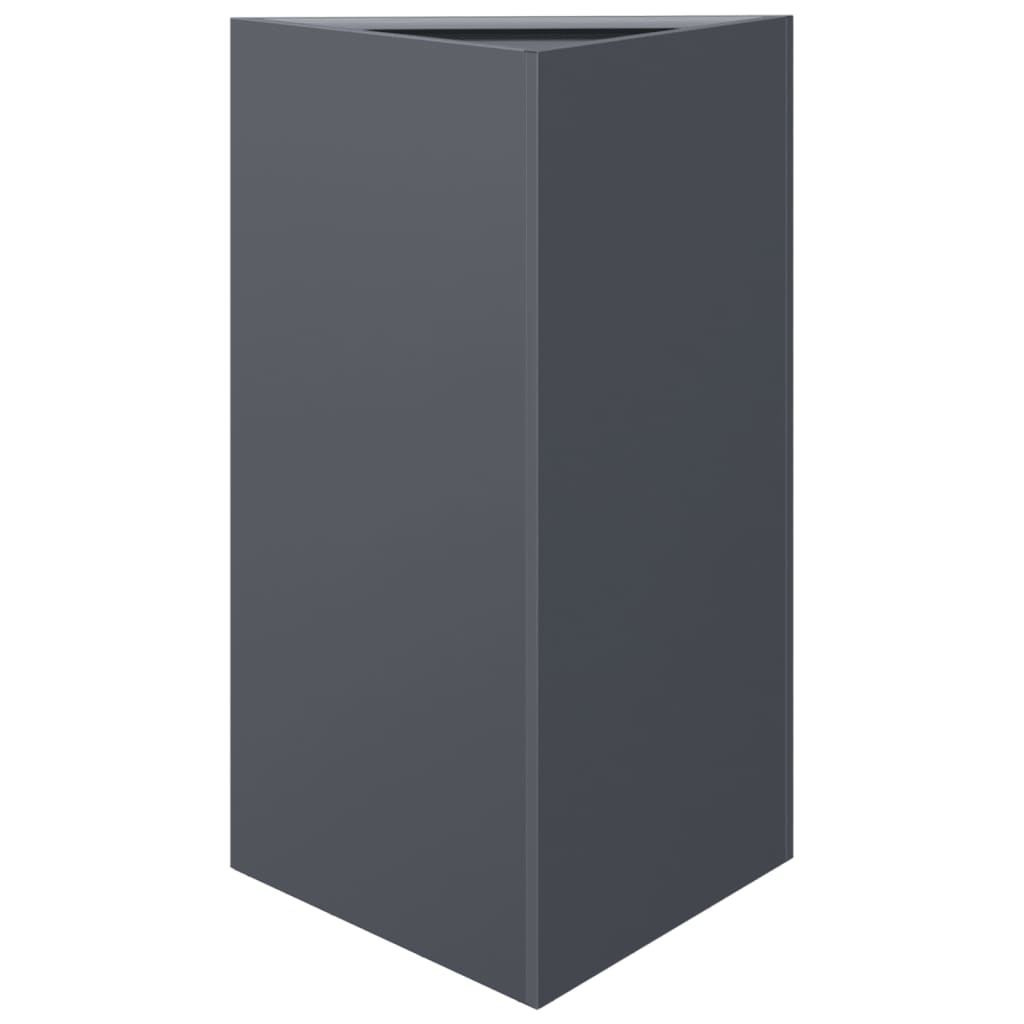 VIDAXL -Pflanzer -Dreieck 50x43x75 cm Stahl Anthrazit -ausgelöst
