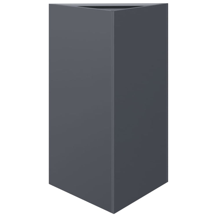 VIDAXL -Pflanzer -Dreieck 50x43x75 cm Stahl Anthrazit -ausgelöst