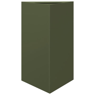 VIDAXL -Pflanzer -Dreieck 50x43x75 cm Stahl Olivengrün