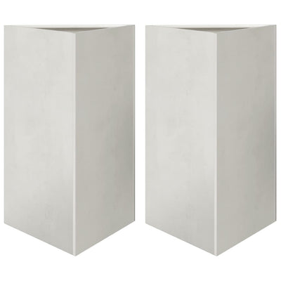 VIDAXL -Pflanzer 2 ST -Dreieck 50x43x75 cm Edelstahl