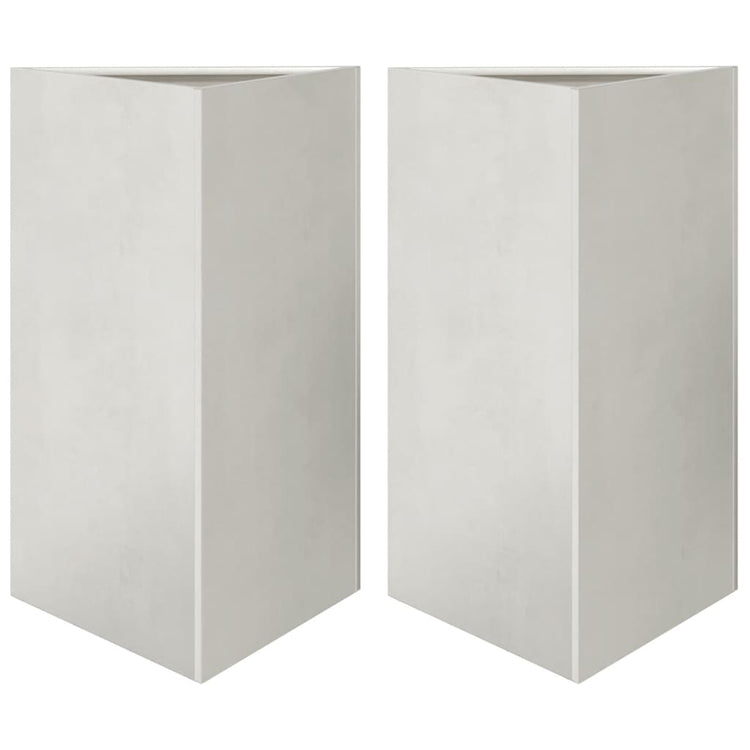 VIDAXL -Pflanzer 2 ST -Dreieck 50x43x75 cm Edelstahl