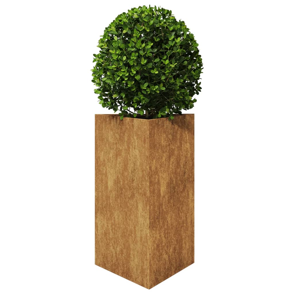 Vidaxl Pflanzer Triangular 50x43x75 cm Wetterstahl