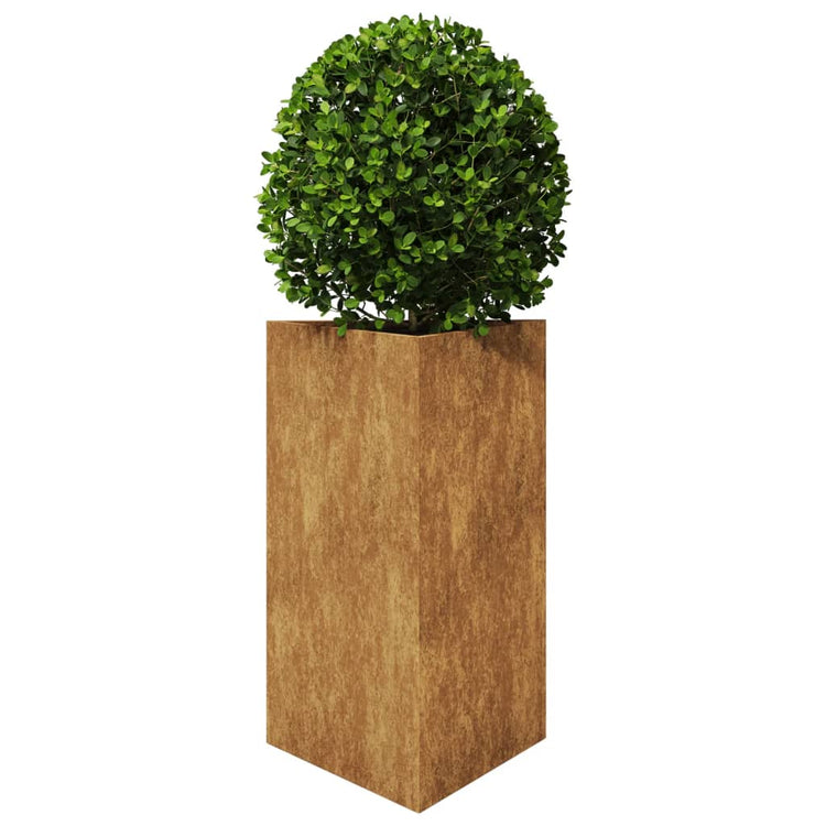 Vidaxl Pflanzer Triangular 50x43x75 cm Wetterstahl