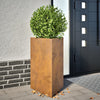 Vidaxl Pflanzer Triangular 50x43x75 cm Wetterstahl