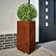 VIDAXL PLANTERS 2 ST TRIANCULAR 50 x 43 x 75 cm Wetterstahl