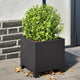 VIDAXL -Planungsbox 30x30x30 cm Stahl schwarz