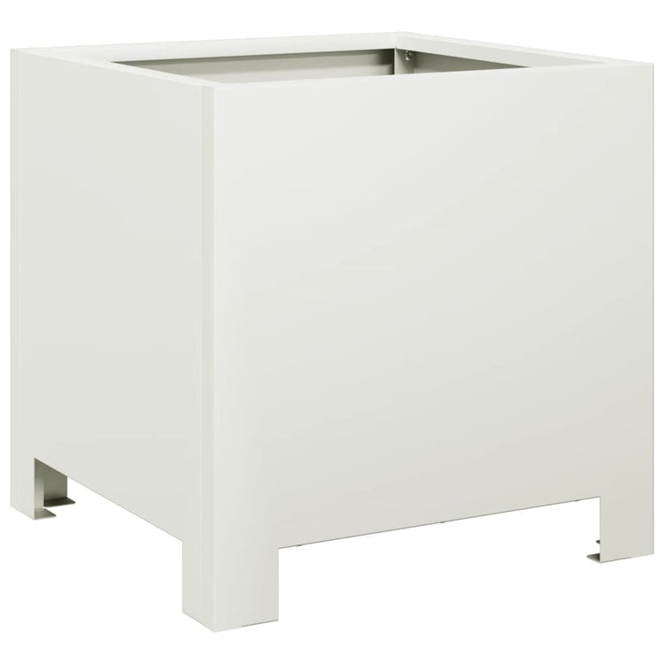 VIDAXL -Planungsbox 30x30x30 cm Stahlweiß