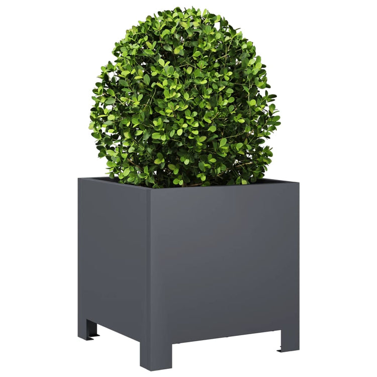 VIDAXL -Planungsbox 30x30x30 cm Stahl Anthrazit -geläutet
