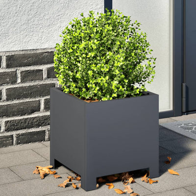VIDAXL -Planungsbox 30x30x30 cm Stahl Anthrazit -geläutet