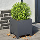 VIDAXL -Planungsbox 30x30x30 cm Stahl Anthrazit -geläutet