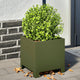 VIDAXL -Planungsbox 30x30x30 cm Stahl Olivengrün