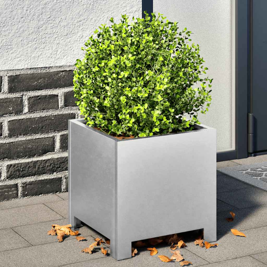 VIDAXL -Pflanzer 2 ST 30x30x30 cm verzinkter Stahl