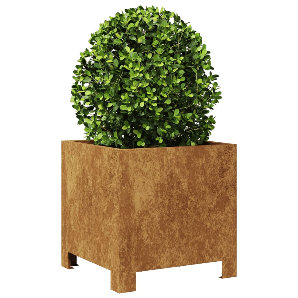 VIDAXL -Planungsbox 30x30x30 cm Wetterstahl