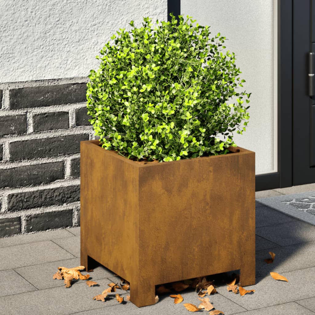 VIDAXL -Planungsbox 30x30x30 cm Wetterstahl