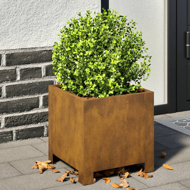 VIDAXL -Planungsbox 30x30x30 cm Wetterstahl