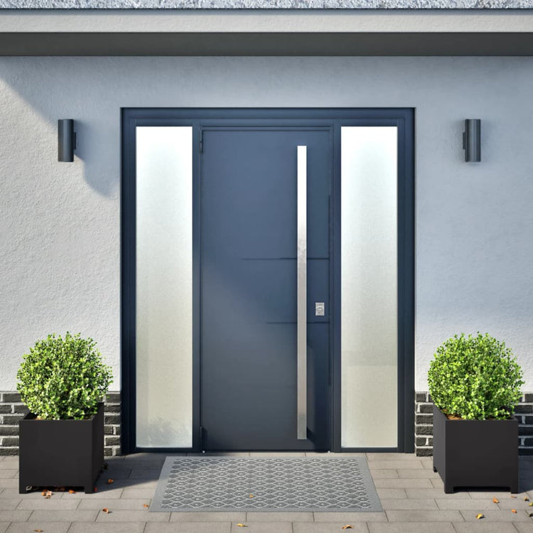 Vidaxl Pflanzer 2 ST 40x40x40 cm Stahlschwarz