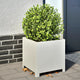 Vidaxl Pflanzer 2 ST 40x40x40 cm Stahlweiß