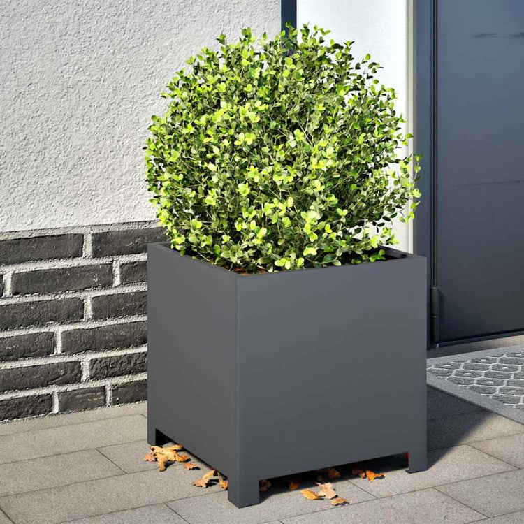 VIDAXL -Planungsbox 40x40x40 cm Stahl Anthrazit -gelöscht