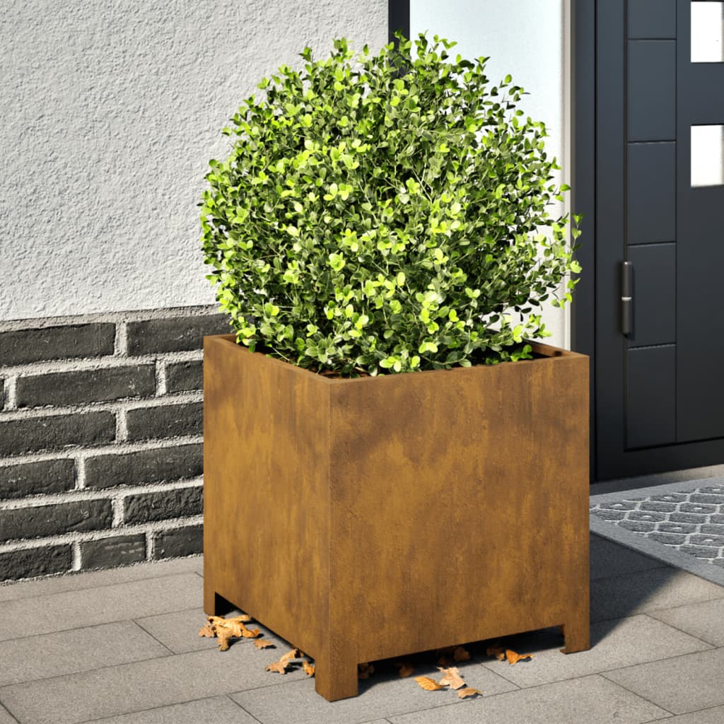 VIDAXL -Planungsbox 40x40x40 cm Wetterstahl