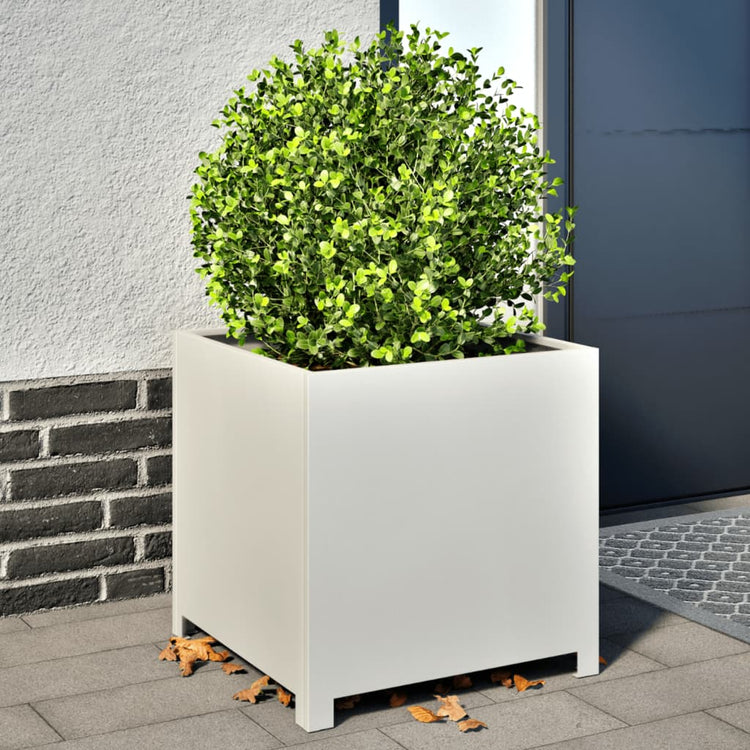 VIDAXL -Planungsbox 50x50x50 cm Stahlweiß