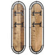 Vidaxl Wandhaube Stern 2 ST mit 4 Haken solide raue Mangowood