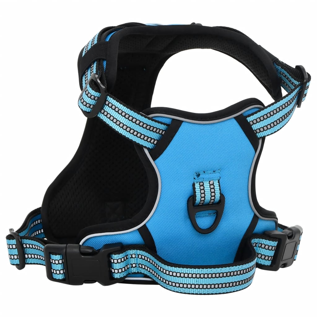Vidaxl Hundekabelbaum mit reflektierenden Streifen verstellbar S Blau