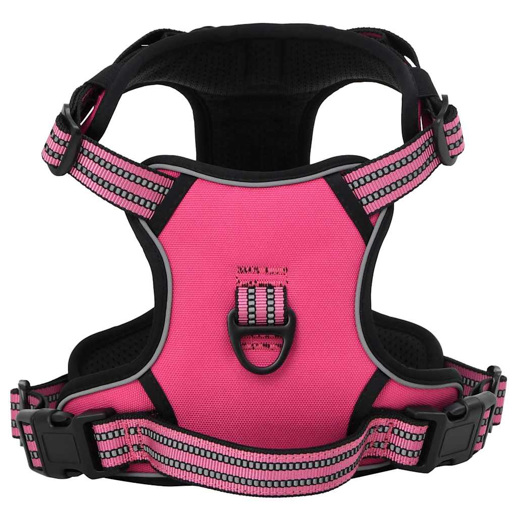 Vidaxl Hundekabelbaum mit reflektierenden Streifen verstellbar l rosa