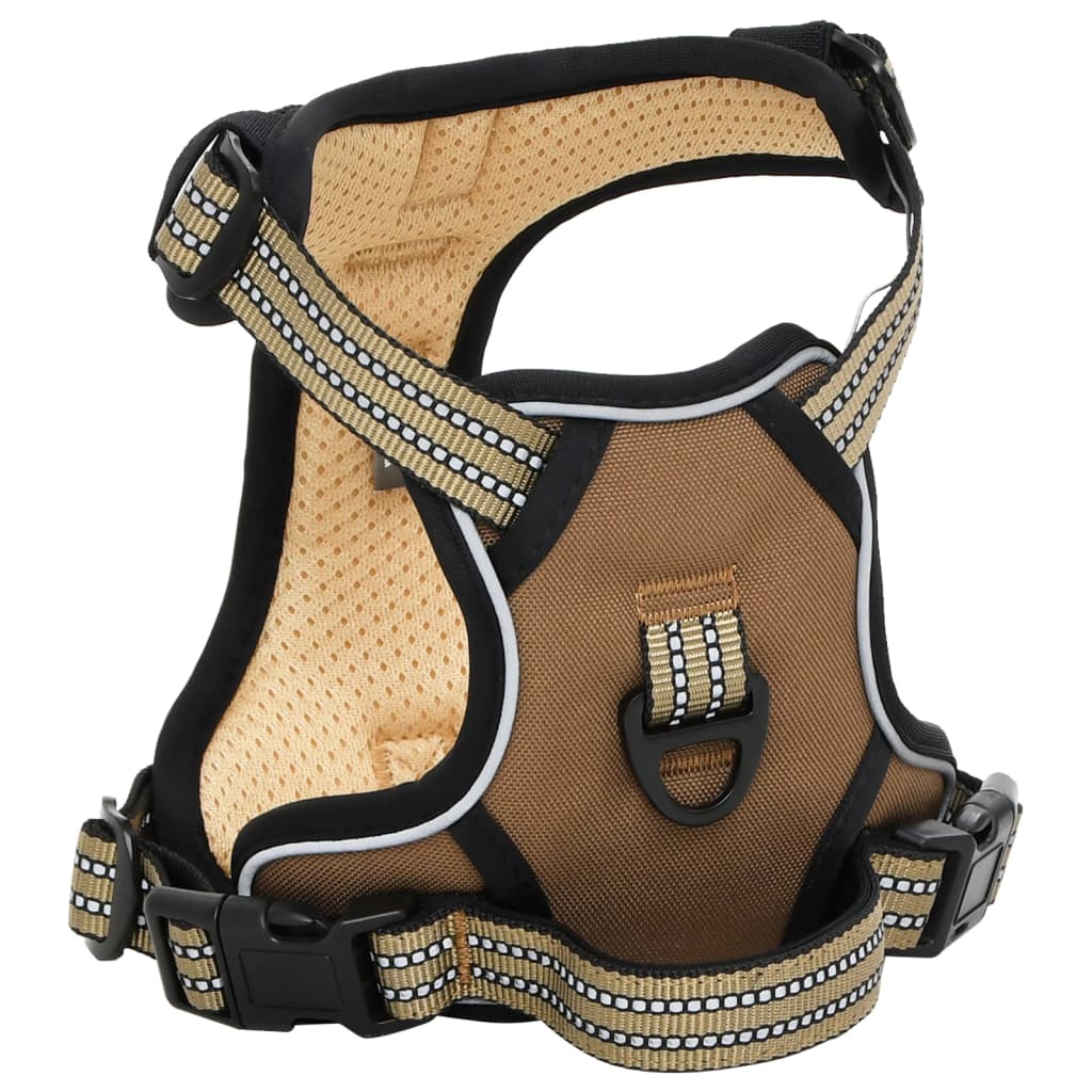 Vidaxl Hundekabelbaum mit reflektierenden Streifen einstellbarer XL Brown