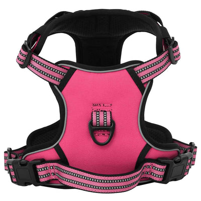 Vidaxl Hundekabelbaum mit reflektierenden Streifen einstellbar xl rosa