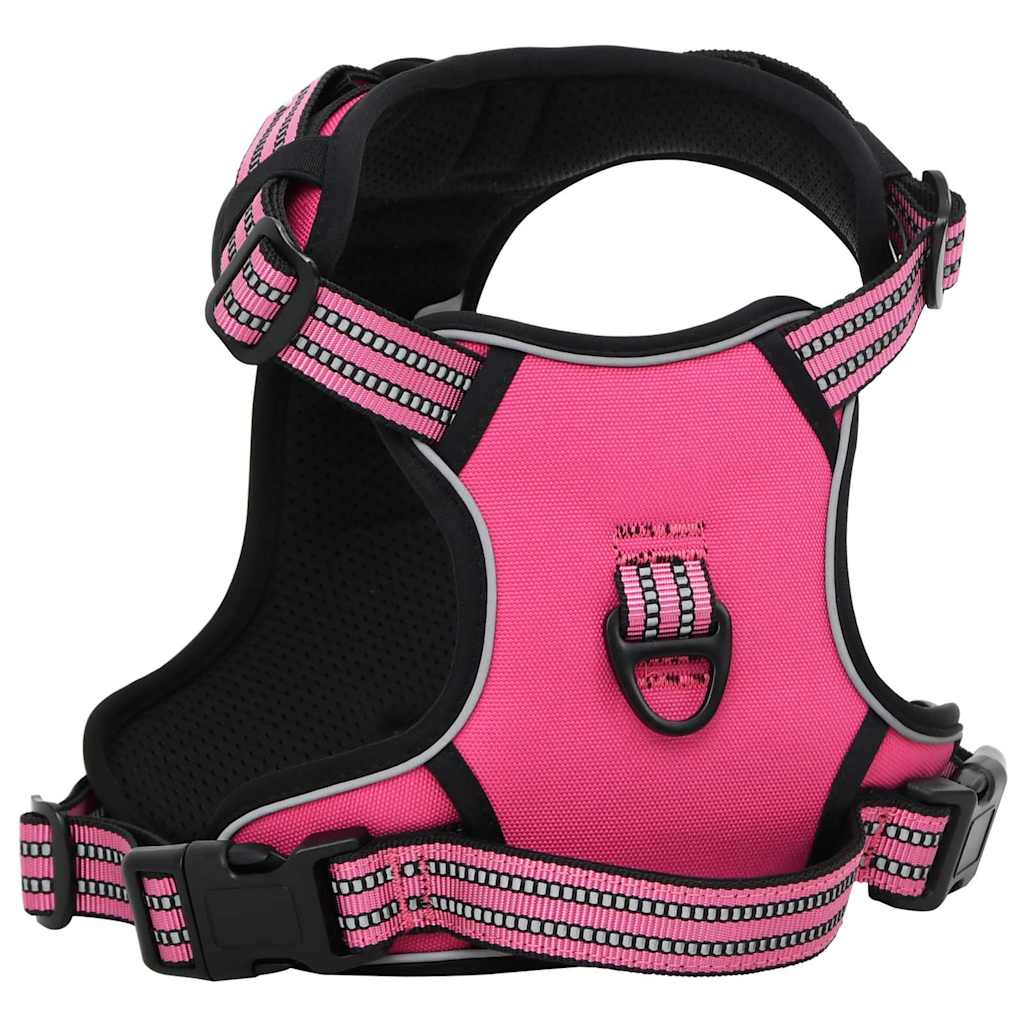 Vidaxl Hundeband mit Gürtel und Kragen verstellbar l Pink