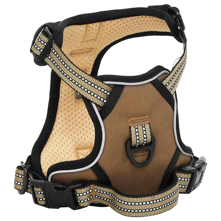 Vidaxl Hundekabelbaum mit Gürtel und Kragen einstellbarer XL Brown