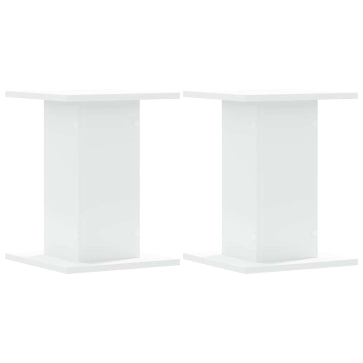 Vidaxl -Lautsprecher steht 2 PCs 30x30x40 cm verarbeitetes Holz weiß