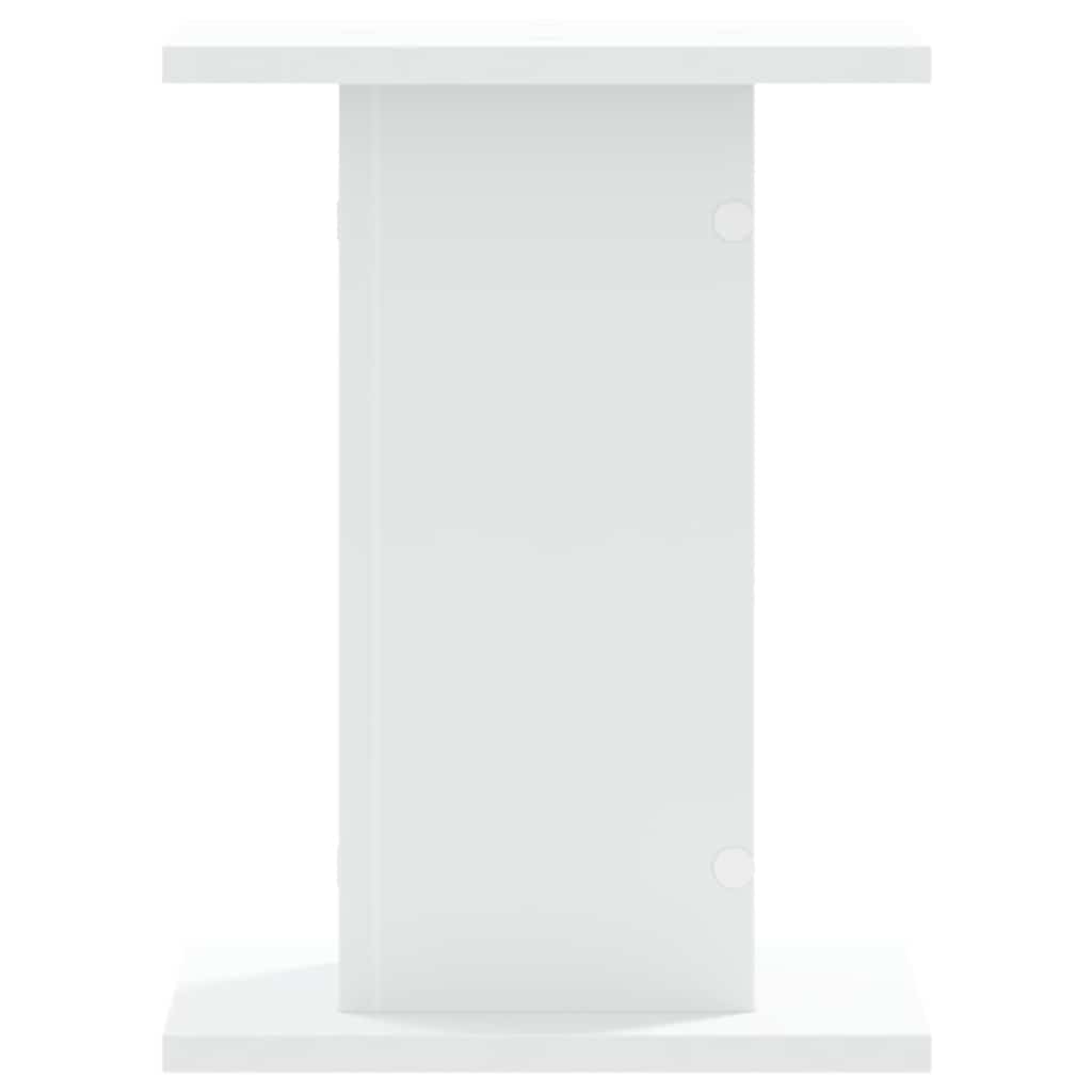 Vidaxl -Lautsprecher steht 2 PCs 30x30x40 cm verarbeitetes Holz weiß