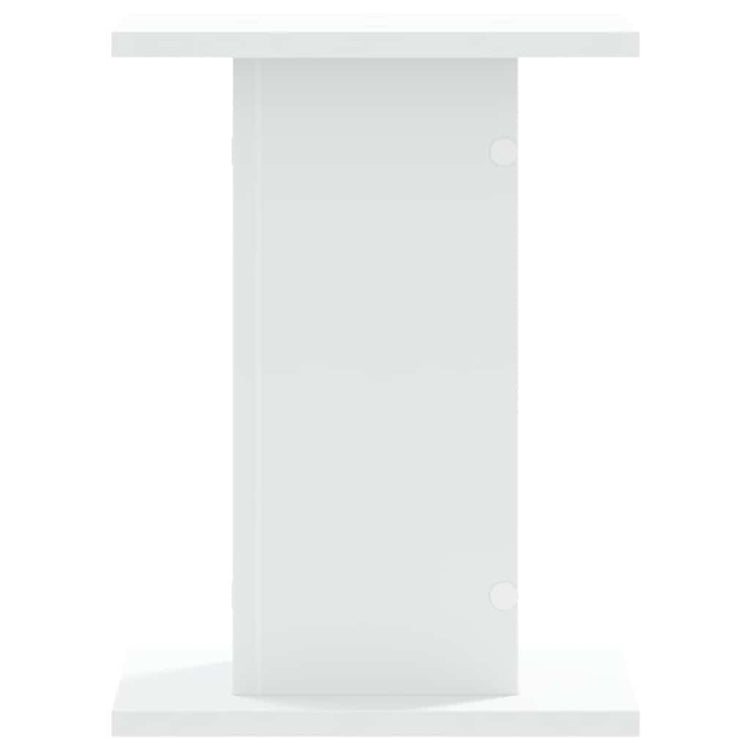Vidaxl -Lautsprecher steht 2 PCs 30x30x40 cm verarbeitetes Holz weiß