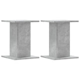 VIDAXL -Lautsprecher Ständer 2 PCs 30x30x40 cm verarbeitetes Holz -Betonglijs - afbeelding 2