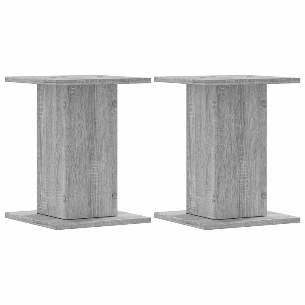 VIDAXL -Lautsprecher steht 2 PCs 30x30x40 cm verarbeitetes Holzgrau Sonoma