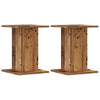 VidaXL Lautsprecherständer 2 Stück 30x30x40 cm behandeltes Holz, altholzfarben