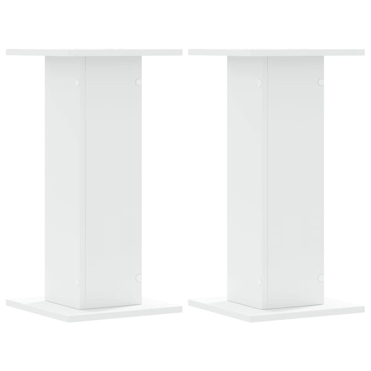 Vidaxl -Lautsprecher steht 2 PCs 30x30x60 cm verarbeitetes Holz weiß
