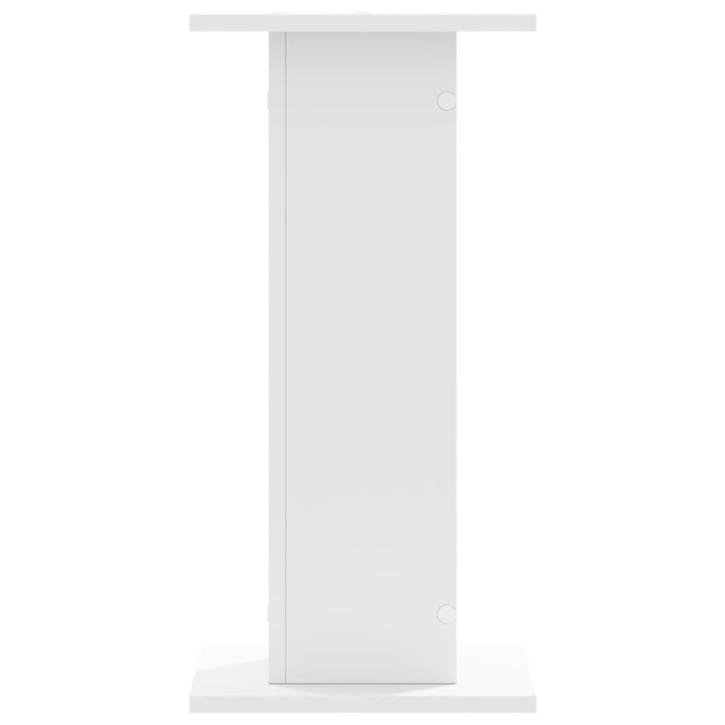 Vidaxl -Lautsprecher steht 2 PCs 30x30x60 cm verarbeitetes Holz weiß