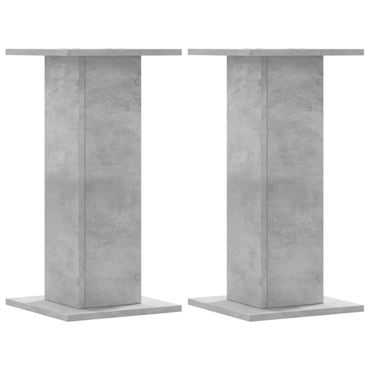 VIDAXL -Lautsprecher Ständer 2 PCs 30x30x60 cm verarbeiteter Holzbetonglijs
