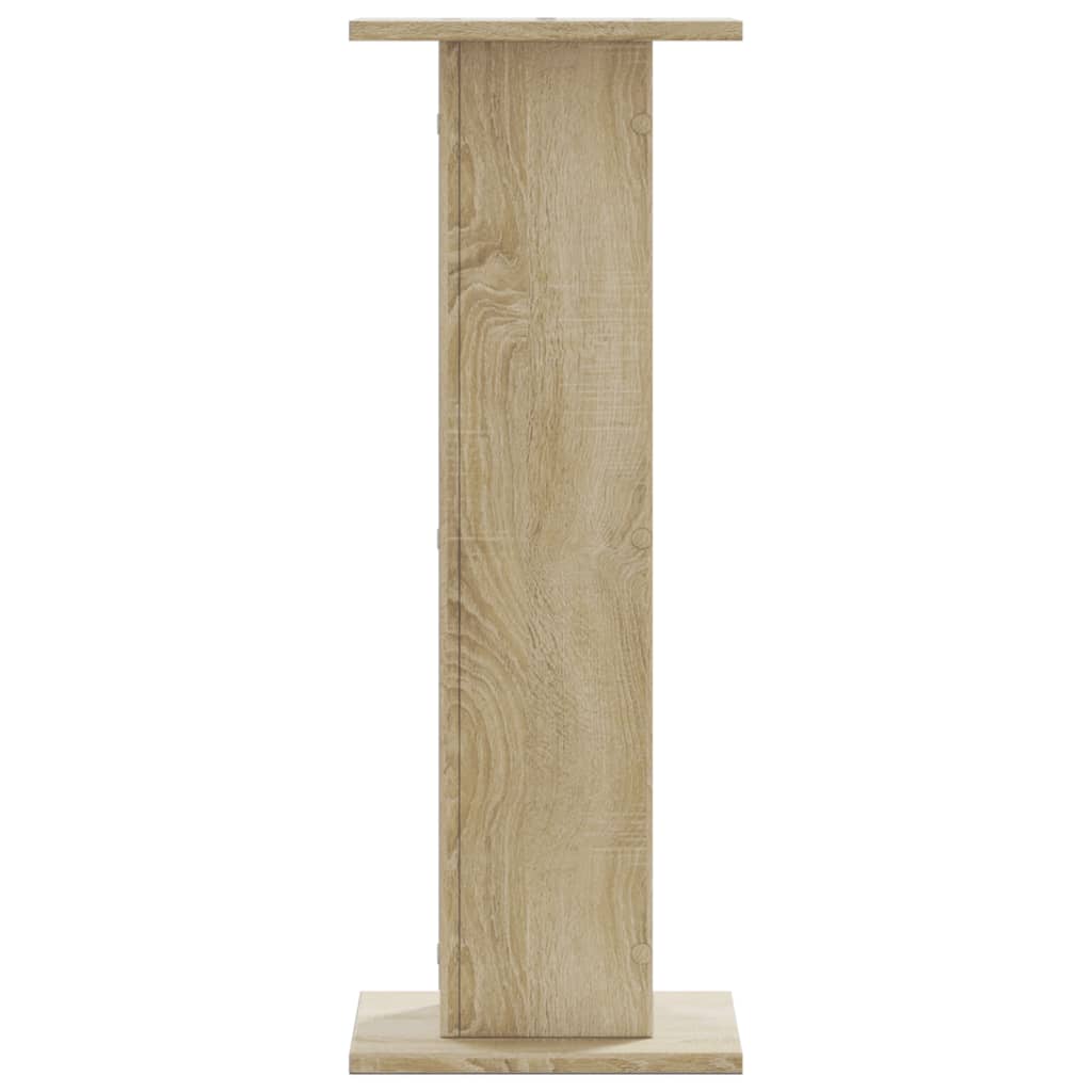 VIDAXL -Lautsprecher steht 2 PCs 30x30x80 cm verarbeitetes Holz Sonoma Oak