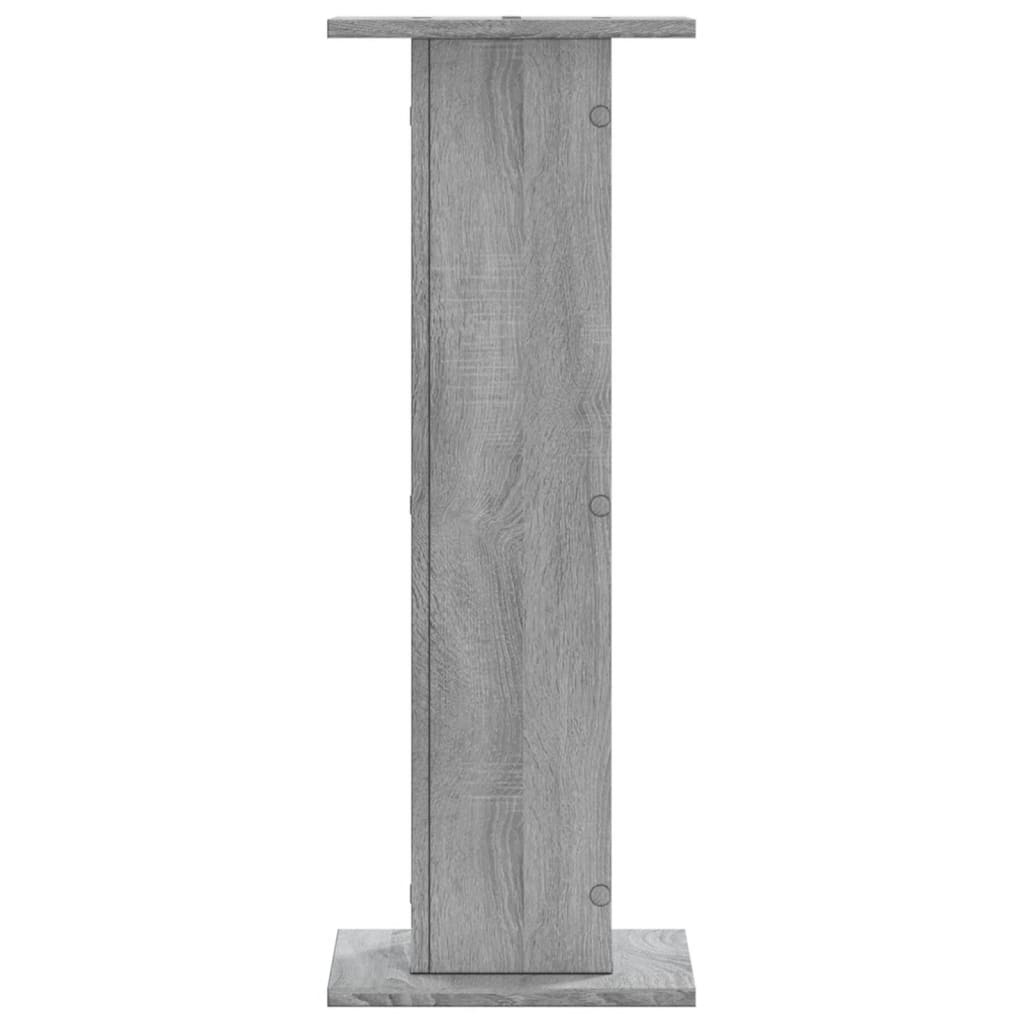 VIDAXL -Lautsprecher steht 2 PCs 30x30x80 cm verarbeitetes Holzgrau Sonoma