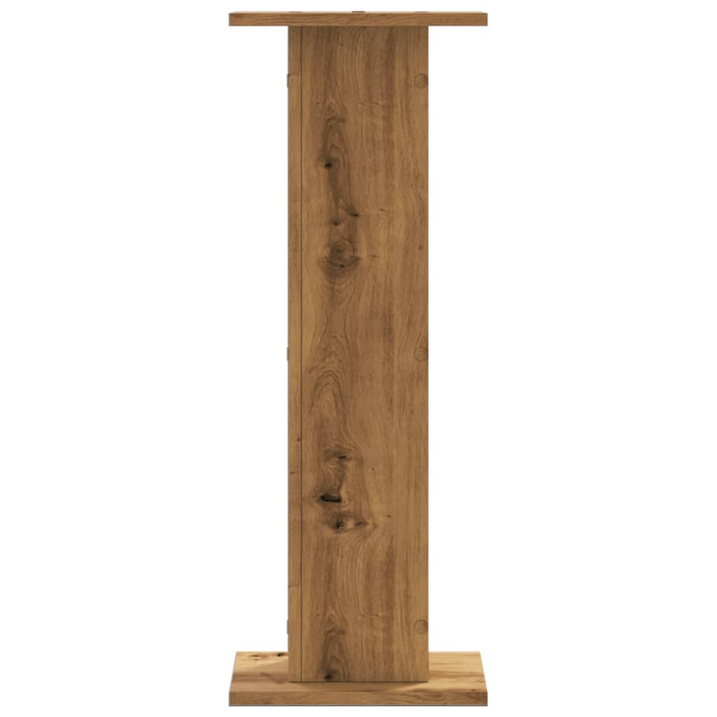 VidaXL Lautsprecherständer 2 Stück 30x30x80 cm Holz, handwerklich eichenfarben
