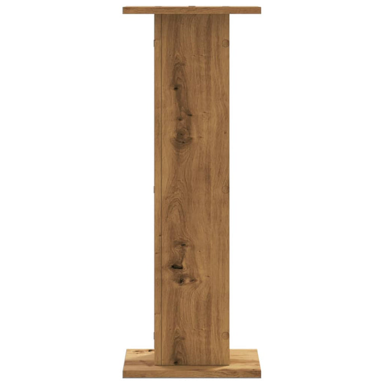 VidaXL Lautsprecherständer 2 Stück 30x30x80 cm Holz, handwerklich eichenfarben