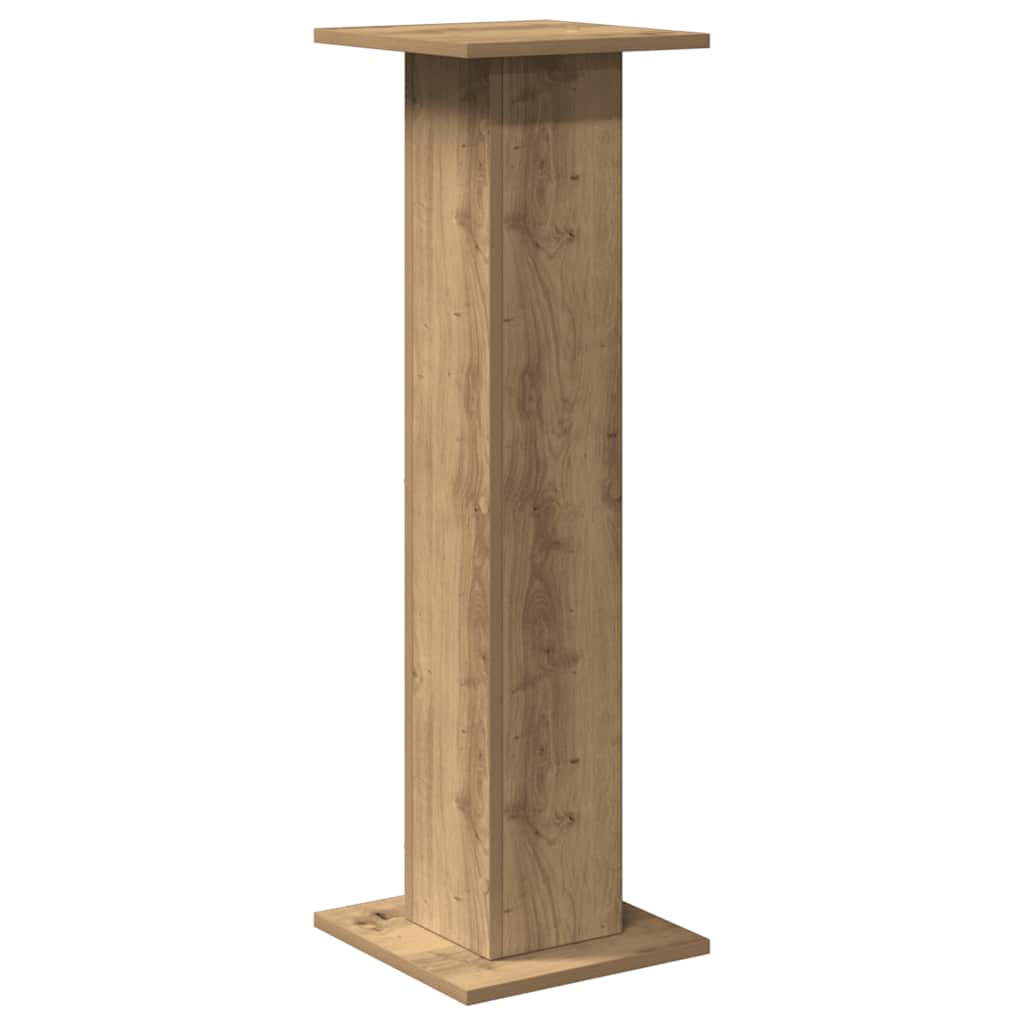 VidaXL Lautsprecherständer 2 Stück 30x30x95 cm Holz, handwerklich eichenfarben