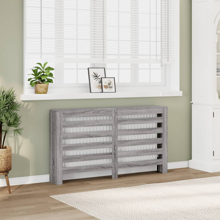 VIDAXL -Radiatorkonstruktion 149 x 20 x 82 cm verarbeiteter Holzgrau Sonoma -Eiche