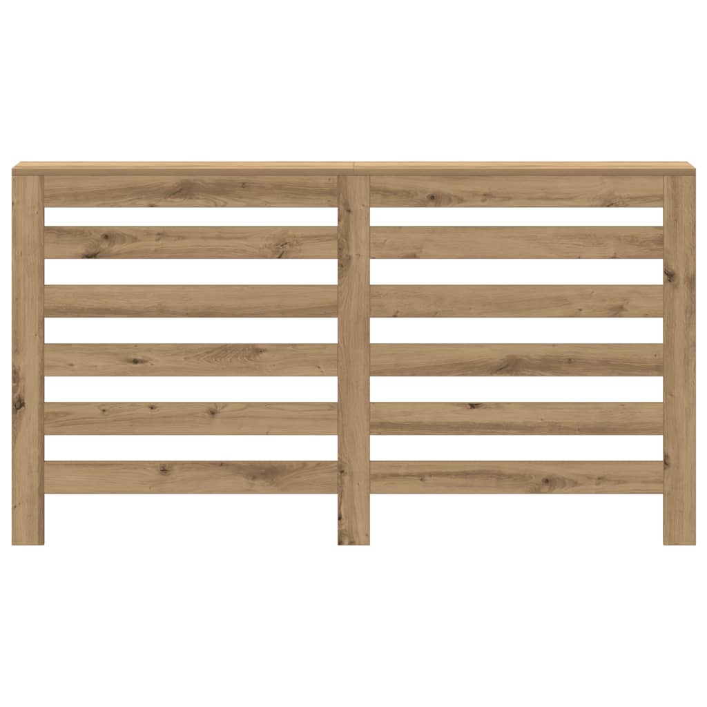 Vidaxx-Heizkörpergehäuse 149 x 20 x 82 cm, handgefertigtes Holz, handwerkliche Eichenfarbe