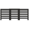 VIDAXL -Radiatorkonstruktion 205x21.5x83.5 cm verarbeitetes Holzschwarzschwarz