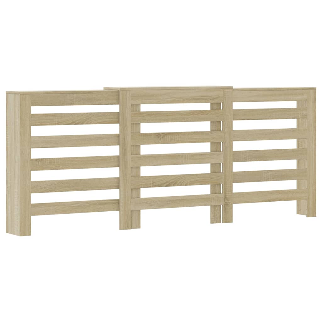 VIDAXL -Radiatorkonstruktion 205x21.5x83.5 cm verarbeitetes Holz Sonoma Eiche Farbe